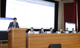 Молодые специалисты ООО «Газпром добыча Уренгой» на IV Арктической совместной научно-практической конференции ООО «Газпром добыча Уренгой» и ООО «Газпром добыча Ямбург» (2023 год)