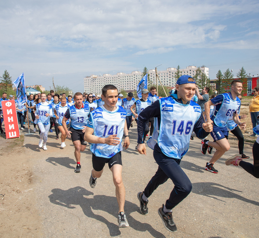 «Бежим вместе» - летний забег, организованный Объединенной первичной профсоюзной организацией «Газпром добыча Уренгой профсоюз»