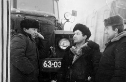 Участники десанта А. Добрынин, Н. Хусынморданов, В.Токарев 70-е годы