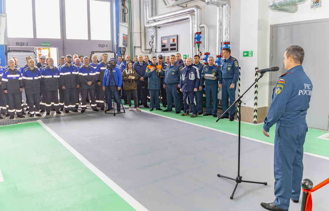 Церемония открытия пожарного депо ведомственной пожарной части ООО «Газпром добыча Уренгой»