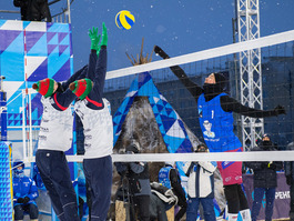 Первый этап Чемпионата России по снежному волейболу