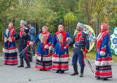 Участников турслета встречал ансамбль казачьей песни «Златница»