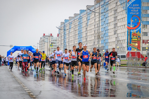 Участники "Ямальского марафона" на дистанции
