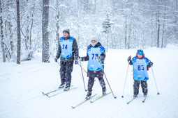 Участники «Профсоюзная лыжня — бежим вместе» ОППО «Газпром добыча Уренгой профсоюз»