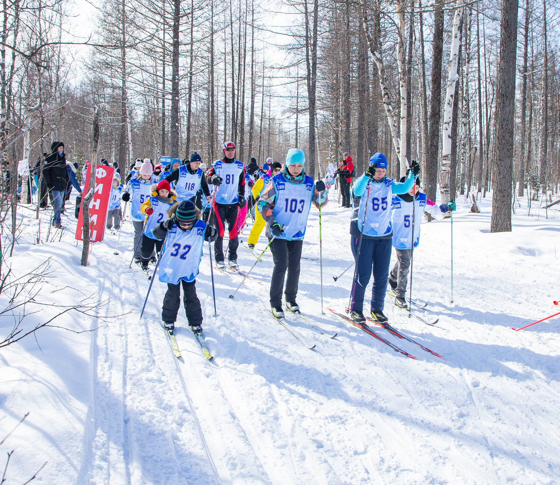 финальный забег на лыжах в рамках проекта «Профсоюзная лыжня — бежим вместе»