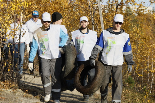 Коллектив ООО «Газпром добыча Уренгой» — за чистый город