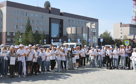 Участники второй и третьей смен „Экологического отряда ООО „Газпром добыча Уренгой“