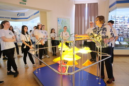 Новоуренгойские школьники на экскурсии в Музее истории Общества "Газпром добыча Уренгой"