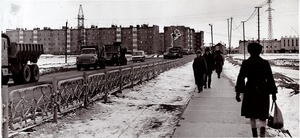 Городской пейзаж. г. Новый Уренгой. 1986 г.