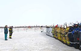 Масштабное межведомственное учение «Безопасная Арктика — 2023» прошло на пожарно-испытательном полигоне ООО «Газпром добыча Уренгой»
