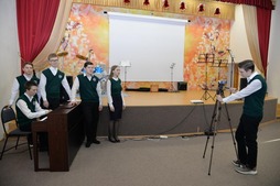 Выступление старшеклассников Православной гимназии имени святителя Филофея, митрополита Тобольского