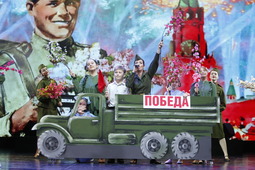 Праздничный концерт, посвященный 78-ой годовщине Великой Победы, прошел на большой сцене КСЦ «Газодобытчик»